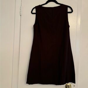Chocolate brown linen dress. NWT